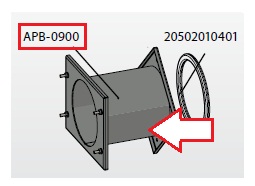 Проставка(адаптер) між котлом і пальником - APB-0900